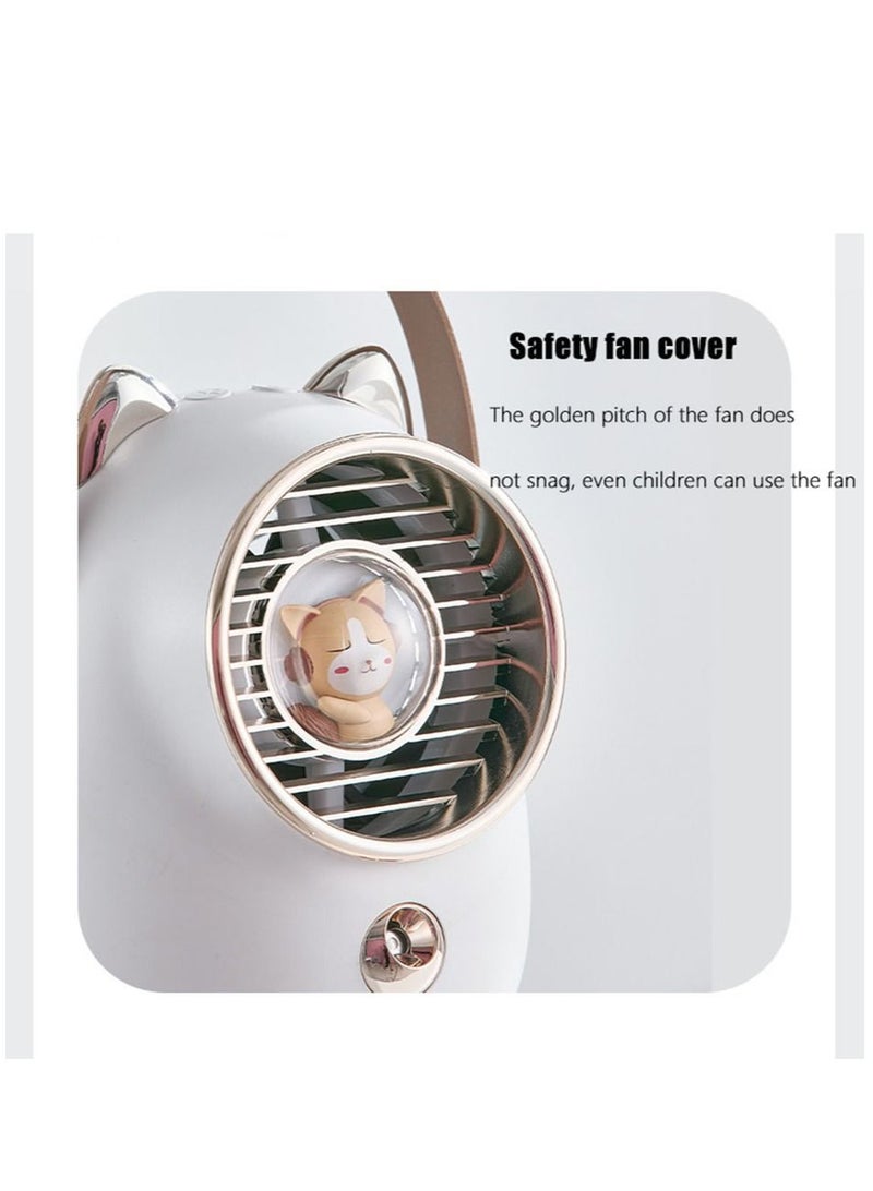 Arabest Portable Chiller, Office Desktop Mini Air Conditioning Fan, Water-cooled Portable Household Usb Spray Small Fan - Image 4