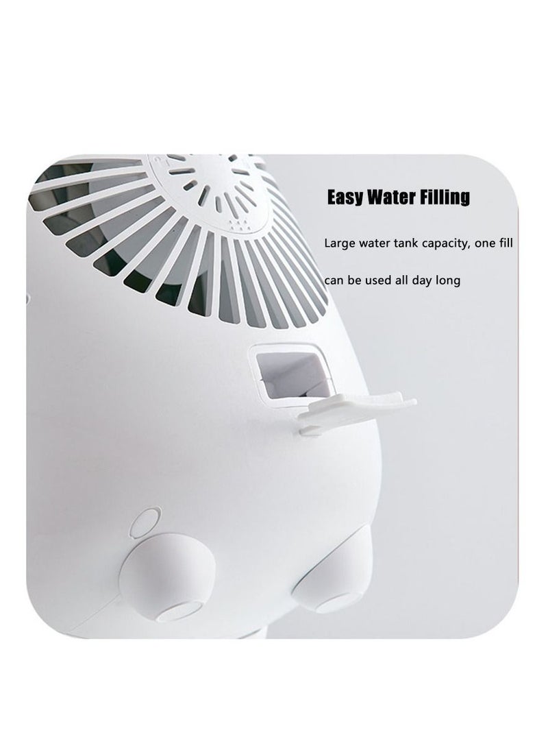 Arabest Portable Chiller, Office Desktop Mini Air Conditioning Fan, Water-cooled Portable Household Usb Spray Small Fan - Image 3