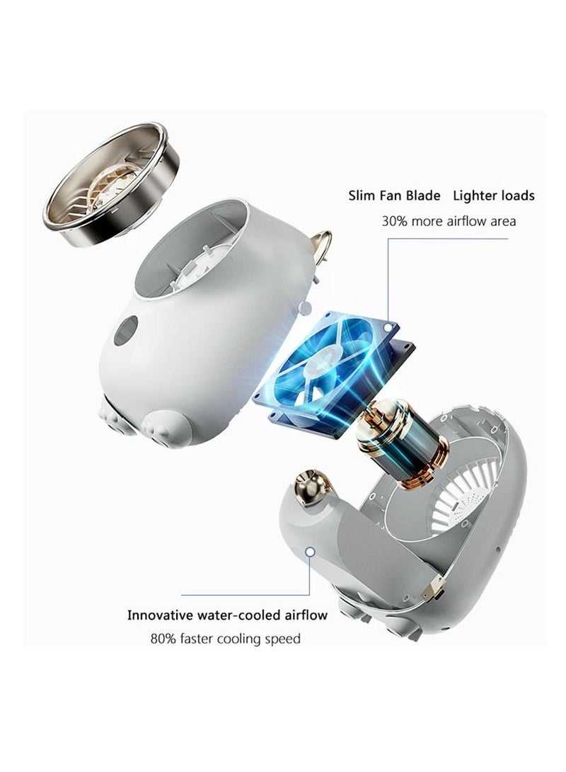 Arabest Portable Chiller, Office Desktop Mini Air Conditioning Fan, Water-cooled Portable Household Usb Spray Small Fan - Image 5