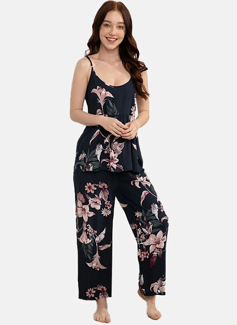 YUNIQEE Floral Printed Night Suits