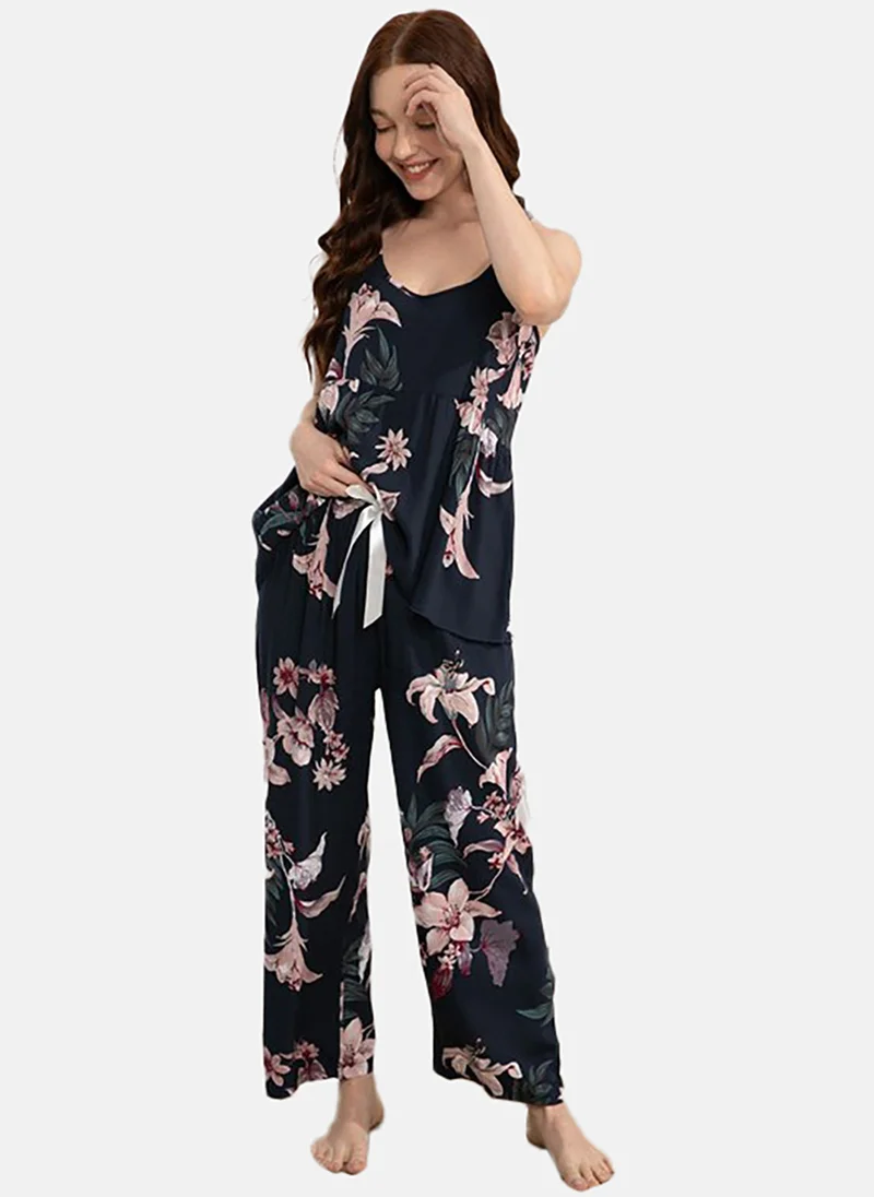 YUNIQEE Floral Printed Night Suits