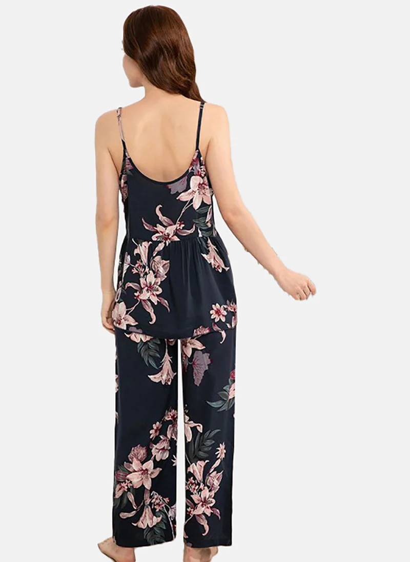 YUNIQEE Floral Printed Night Suits