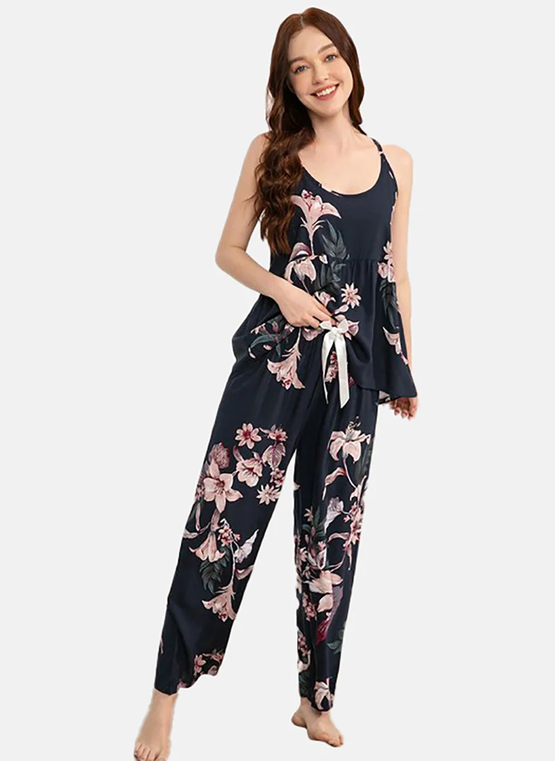 YUNIQEE Floral Printed Night Suits