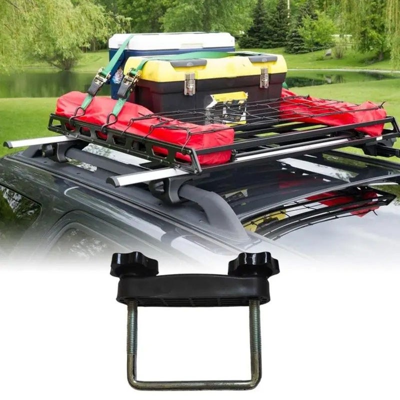 Roof Rack Clamp U Bracket with Locking Nut Metal And PP 3.15 Inch - Image 5