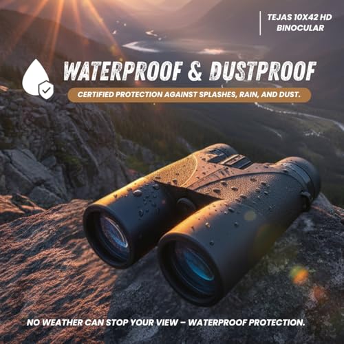 Vanrakshak Tejas 10x42 Professional Binoculars | Waterproof & Fogproof Roof Prism Binoculars with Nitrogen Filling | 7.4° Wide Field of View | Bird Watching, Wildlife Safari & Outdoor Adventure - Image 5