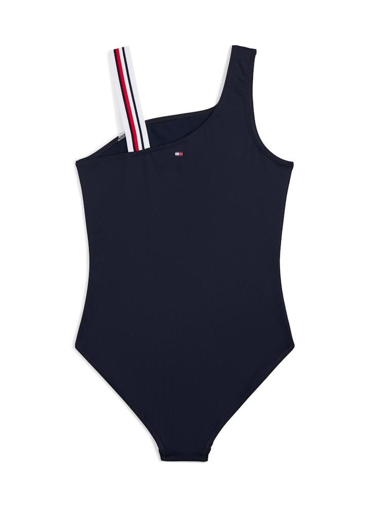 TOMMY HILFIGER Kids One Shoulder Swimsuit  - Image 1