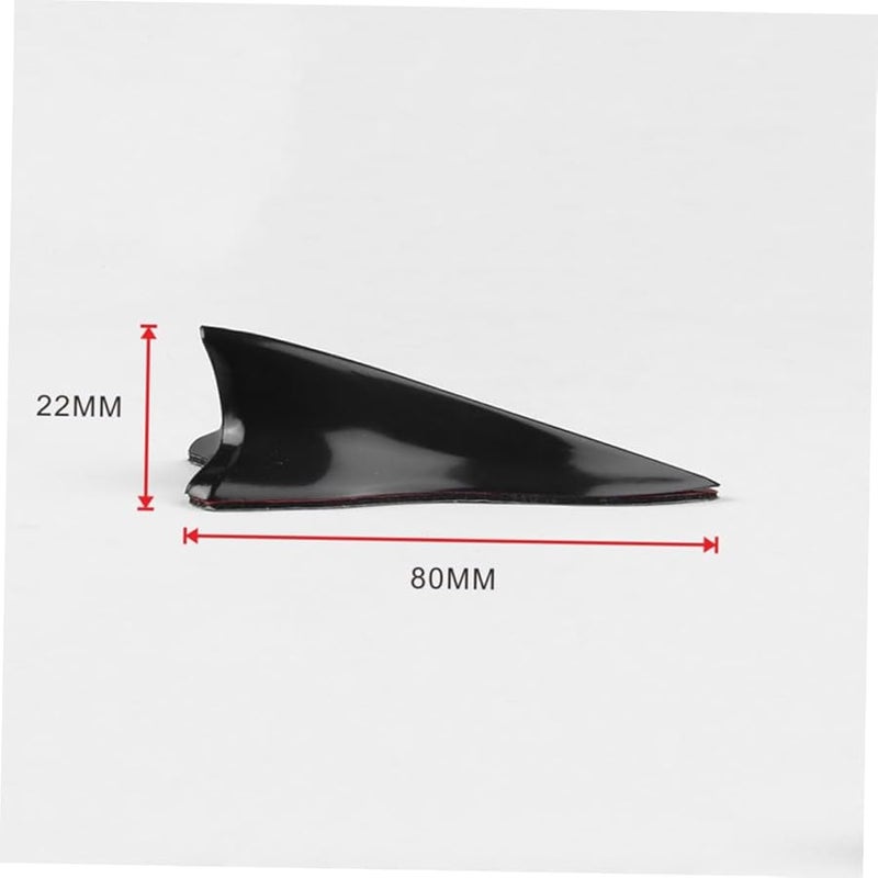 Homoyoyo 10Pcs ABS Plastic Shark Fin Car Decor Lightweight Exterior Styling Accessories - Image 4