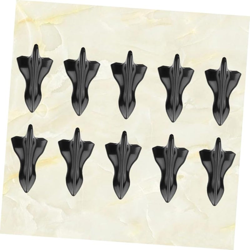 Homoyoyo 10Pcs ABS Plastic Shark Fin Car Decor Lightweight Exterior Styling Accessories - Image 3