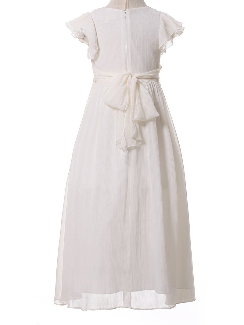 Happy Rose Junior Bridesmaid Dress Prom Party Dresses Long Flower Girl's Dress Ivory Cream 16 - Image 3