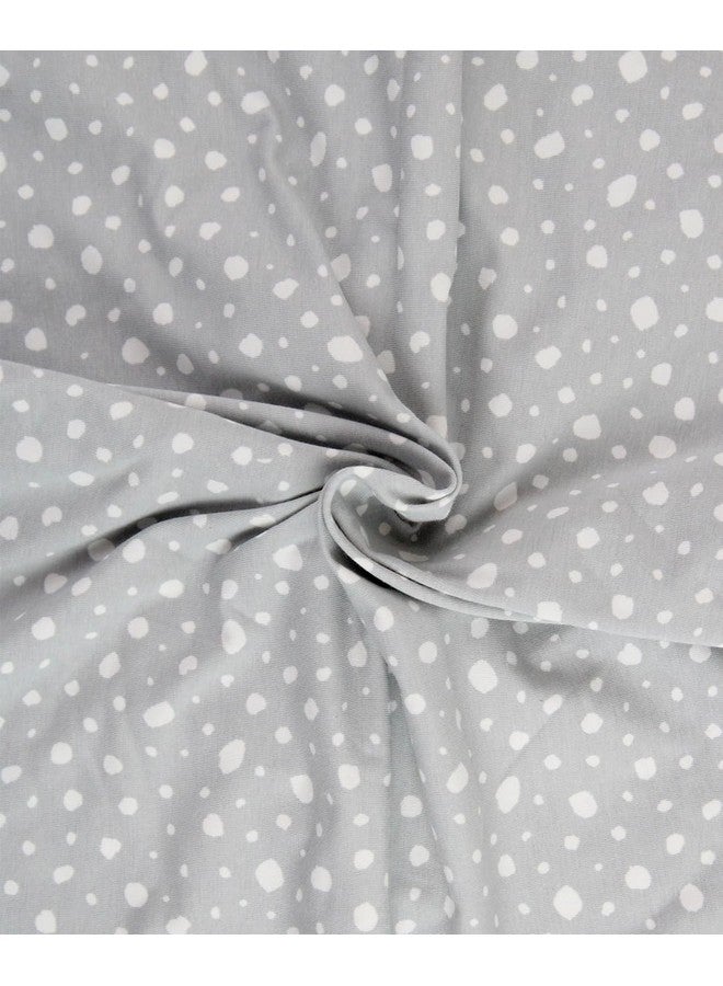 RuffleButts Gray Fawn Dot Knit Snuggly Blanket - One Size - Image 5