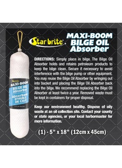 Star Brite STAR BRITE Bilge Oil Absorber Maxi-Boom - Absorb Petroleum & Pump Out Fresh Water From Bilge - Absorbs Fuel, Diesel, Oil, Gas (086805)  - Image 3