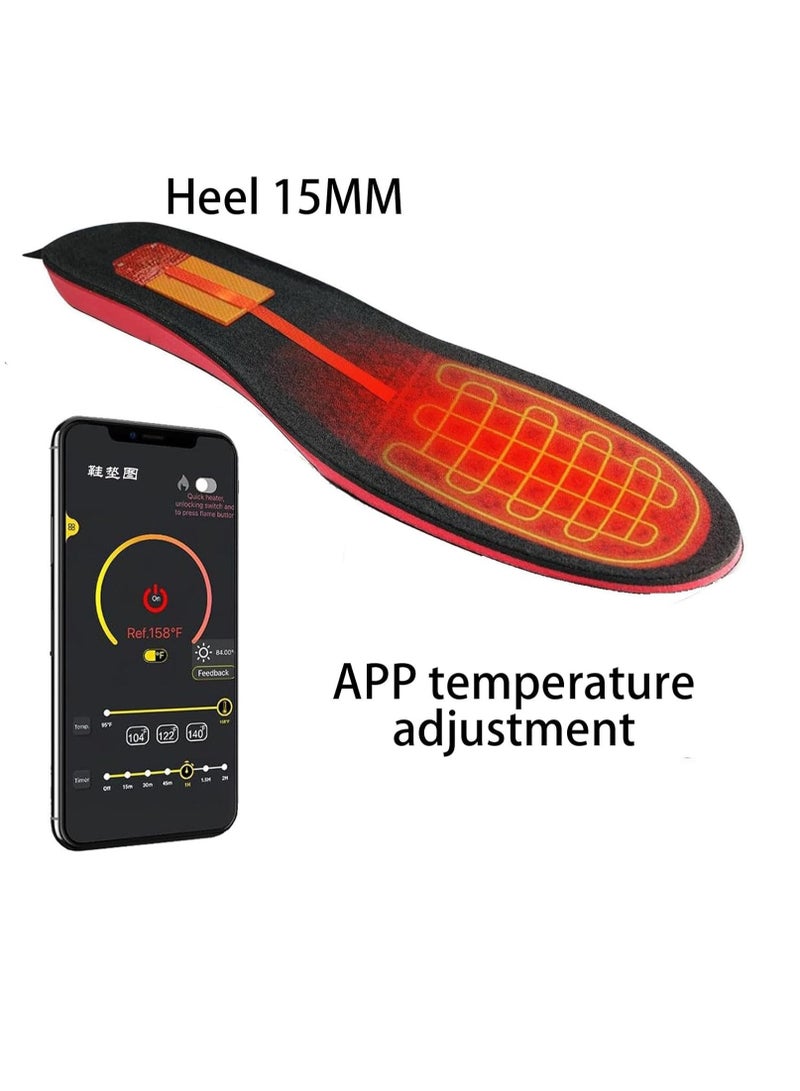 USB electric heating insole, household intelligent temperature control, charging and heating insole, can be cut, washed and adjusted, men's and women's foot pads - Image 4
