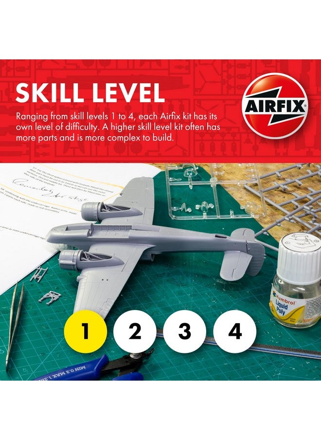 إيرفيكس طقم نموذج طائرة Airfix - A01008B Messerschmitt Bf109E-4، أطقم نماذج طائرات بلاستيكية للكبار والأطفال، مستوى المهارة 1، نماذج طائرات عسكرية من الحرب العالمية الثانية بمقياس 1:72 - نماذج طائرات حقيقية  - Image 2