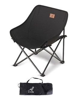MarlaMall Portable Beach Camping Chair Outdoor Moon chair Comfortable wide back chair With Storage Bag for Outdoor Camp  - Image 2
