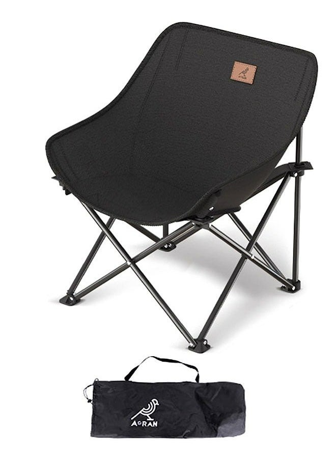 MarlaMall - Portable Beach Camping Chair Outdoor Moon chair Comfortable wide back chair With Storage Bag for Outdoor Camp - Image 1