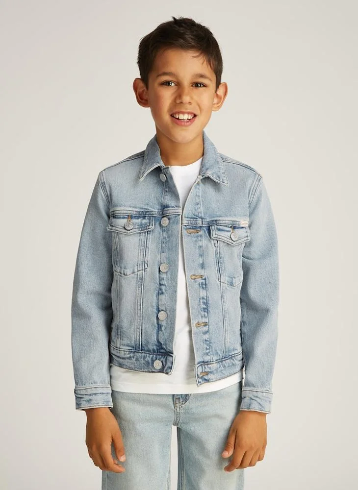 Calvin Klein Jeans Youth Visual Hero Trucker Jackect