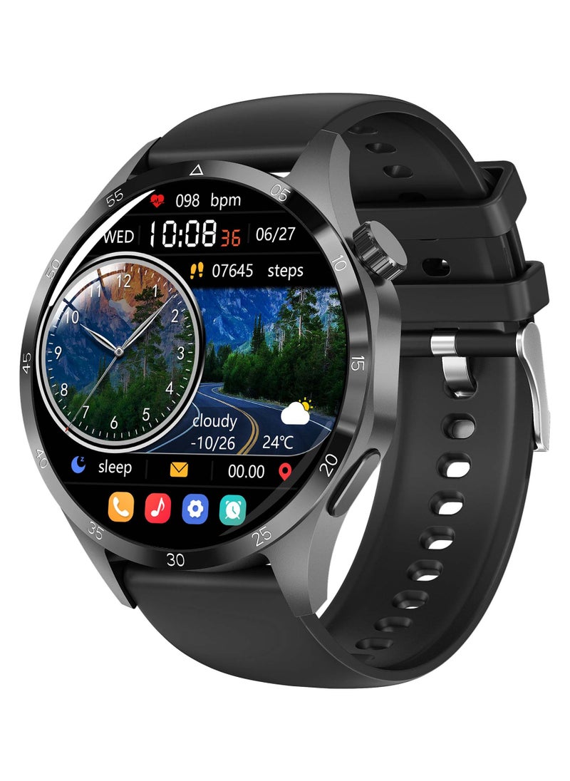 AROAQ - GT4 Pro Smart Watch Men IP68 NFC AMOLED 360*360 HD Screen Heart Rate Bluetooth Call SmartWatch - Image 1