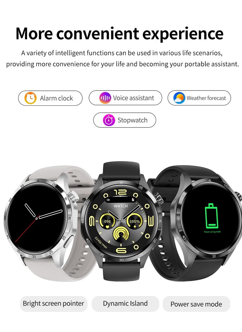 AROAQ - GT4 Pro Smart Watch Men IP68 NFC AMOLED 360*360 HD Screen Heart Rate Bluetooth Call SmartWatch - Image 1