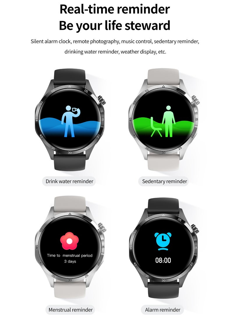 AROAQ - GT4 Pro Smart Watch Men IP68 NFC AMOLED 360*360 HD Screen Heart Rate Bluetooth Call SmartWatch - Image 1