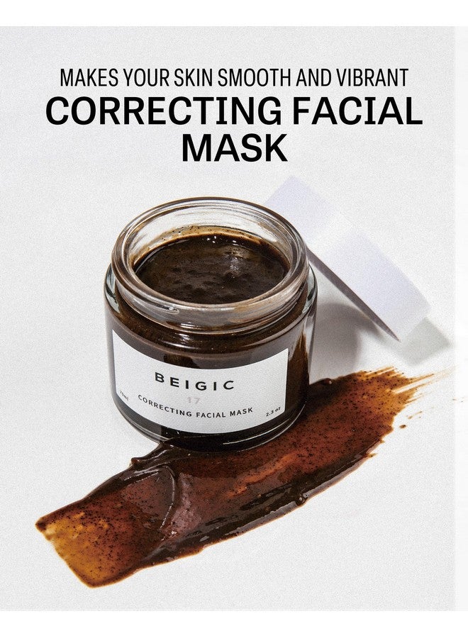 Beigic Correcting Facial Mask Korean Skincare Pore Refining Facial Mask W/Green Coffee Bean Oil Moisturizing Vegan Clean 2.36 Fl. Oz. - Image 2