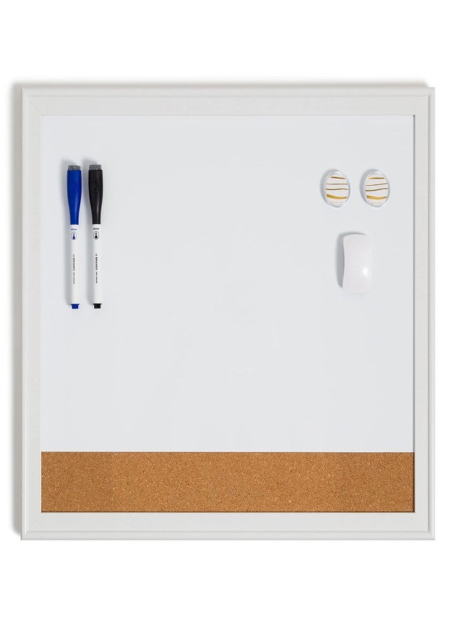 U Brands Magnetic Dry Erase Combo Board Value Pack, Includes Markers, Magnets, and Eraser,16" x 20" Inches - Image 1