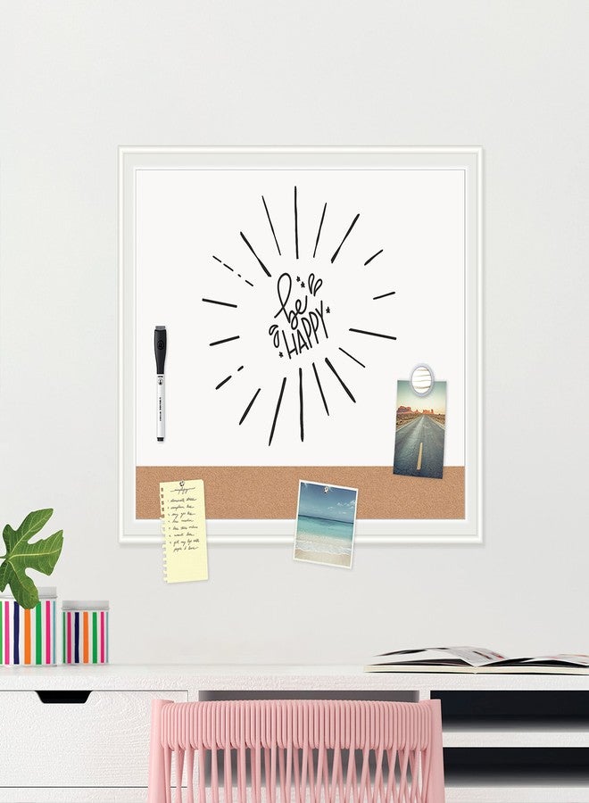 U Brands Magnetic Dry Erase Combo Board Value Pack, Includes Markers, Magnets, and Eraser,16" x 20" Inches - Image 3