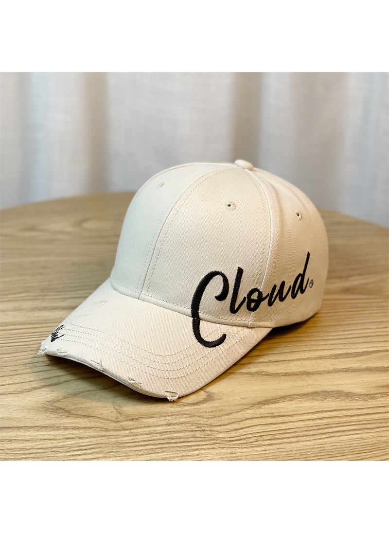 Generic Black Embroidered Baseball Cap Unisex Wine Red  - Image 4