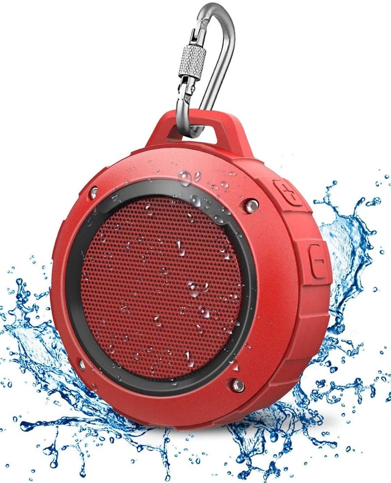 Kunodi Outdoor Waterproof Bluetooth Speaker, Wireless Portable Mini Shower Travel Speaker with Subwoofer, Enhanced Bass, Built in Mic for Sports, Pool, Beach, Hiking, Camping - Image 1
