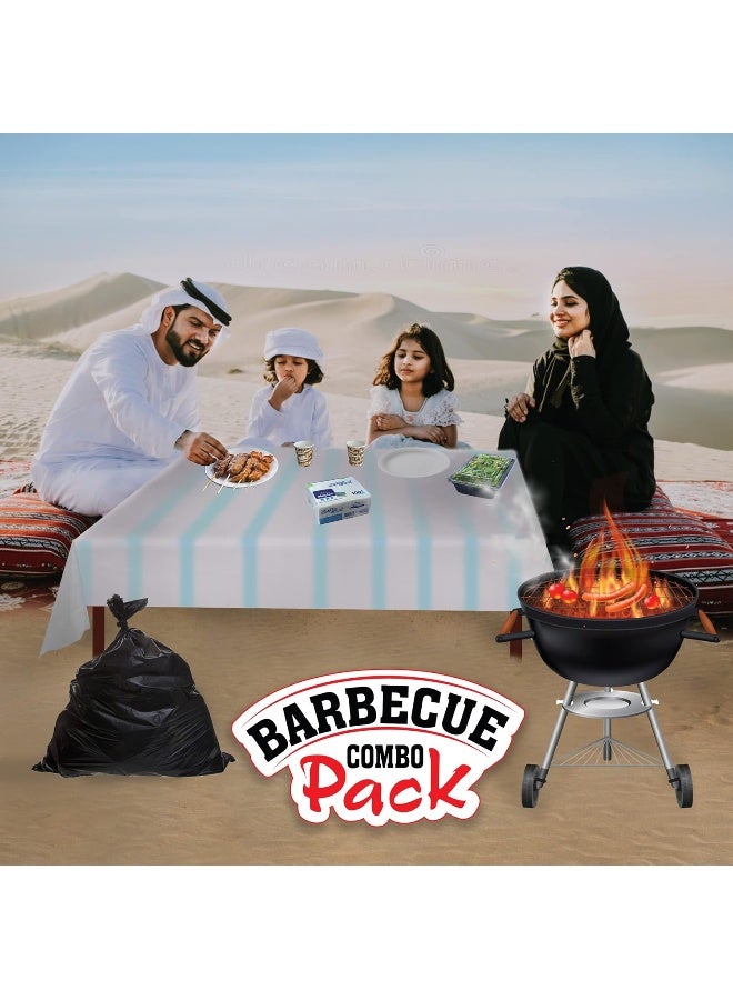 Hotpack مجموعة الشواء القابلة للاستخدام لمرة واحدة من هوت باك لـ 10 أشخاص  - Image 2