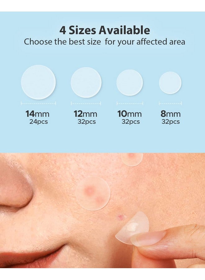 LitBear LitBear Acne Pimple Patches- Day and Night 4 Sizes 180 Dots Thin & Thick Hydrocolloid Patches with Witch Hazel, Tea Tree & Calendula Oil, Extra Adhesion for Face Zit Patch Dots  - Image 5