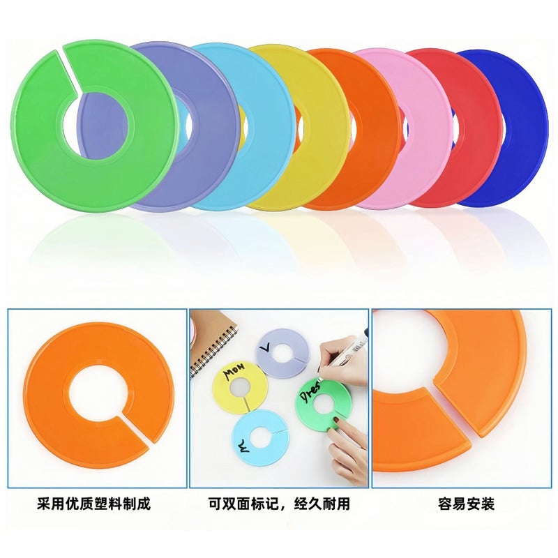 Round Clothing Display Divider Card Divider Ring Clothes Size Ring Divider Card Color - Image 3