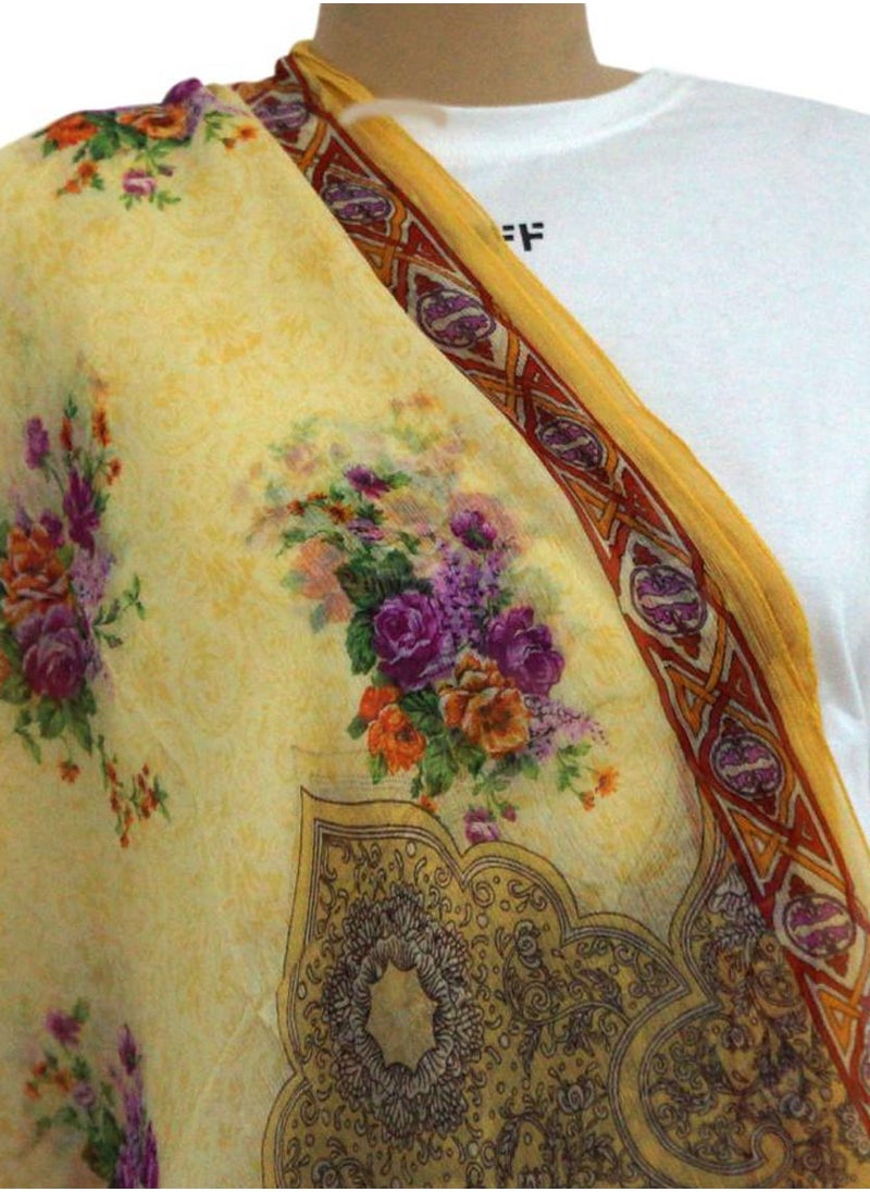 AIWANTO - New Fashion Ladies Shawl and Wraps Printed Silk Scarves - Image 1