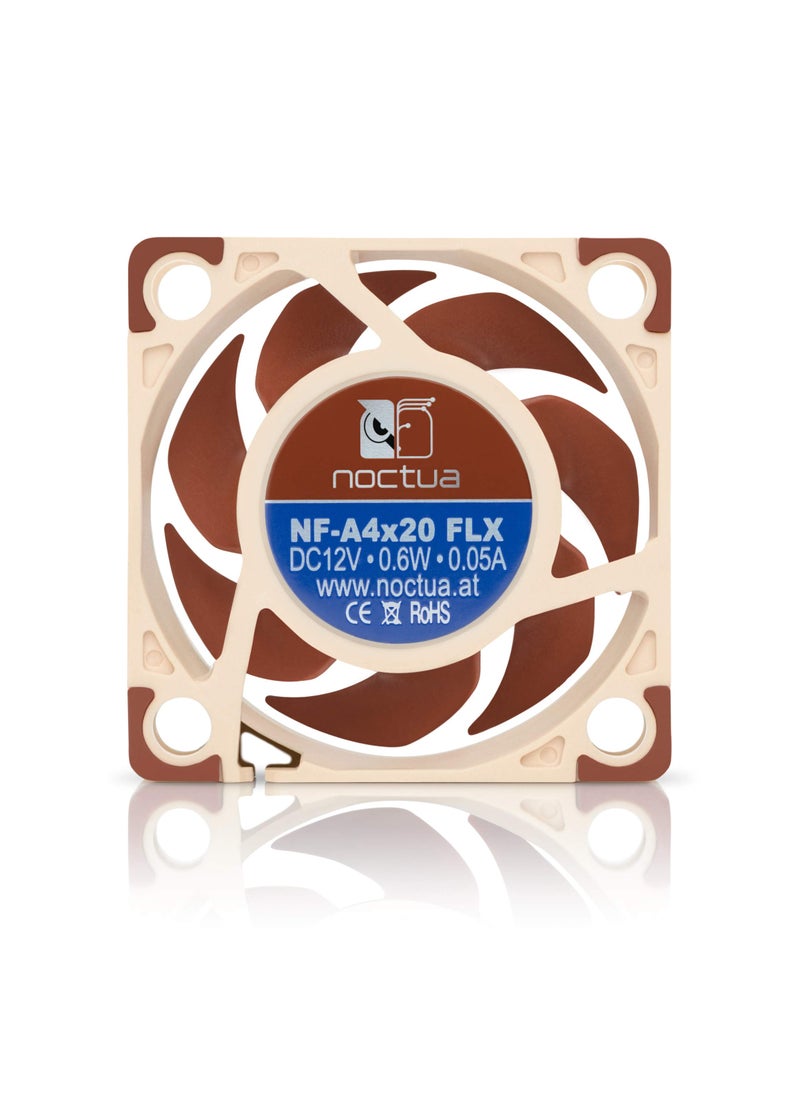 NOCTUA Noctua NF-A4x20 FLX, Premium Quiet Fan, 3-Pin (40x20mm, Brown)  - Image 3