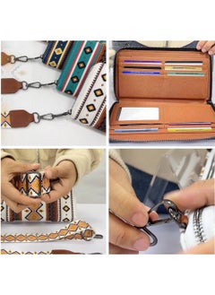 SYOSI Wallets for Women Wristlet Western Wallet credit card wallets for women Credit Card Holder,Zipper Coin purse & ID Window,Purses For Women with Adjustable Shoulder Strap (BLUE-GREEN)  - Image 5