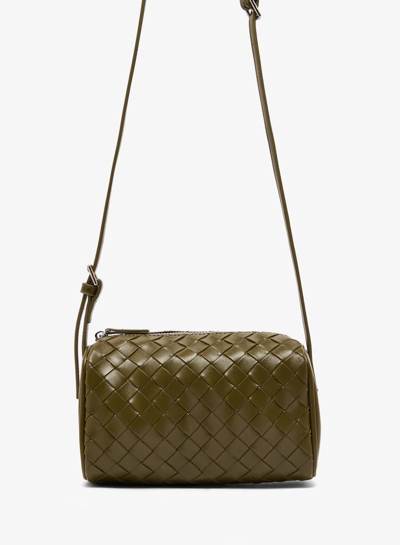 Ginger Woven Texture Shoulder Bag