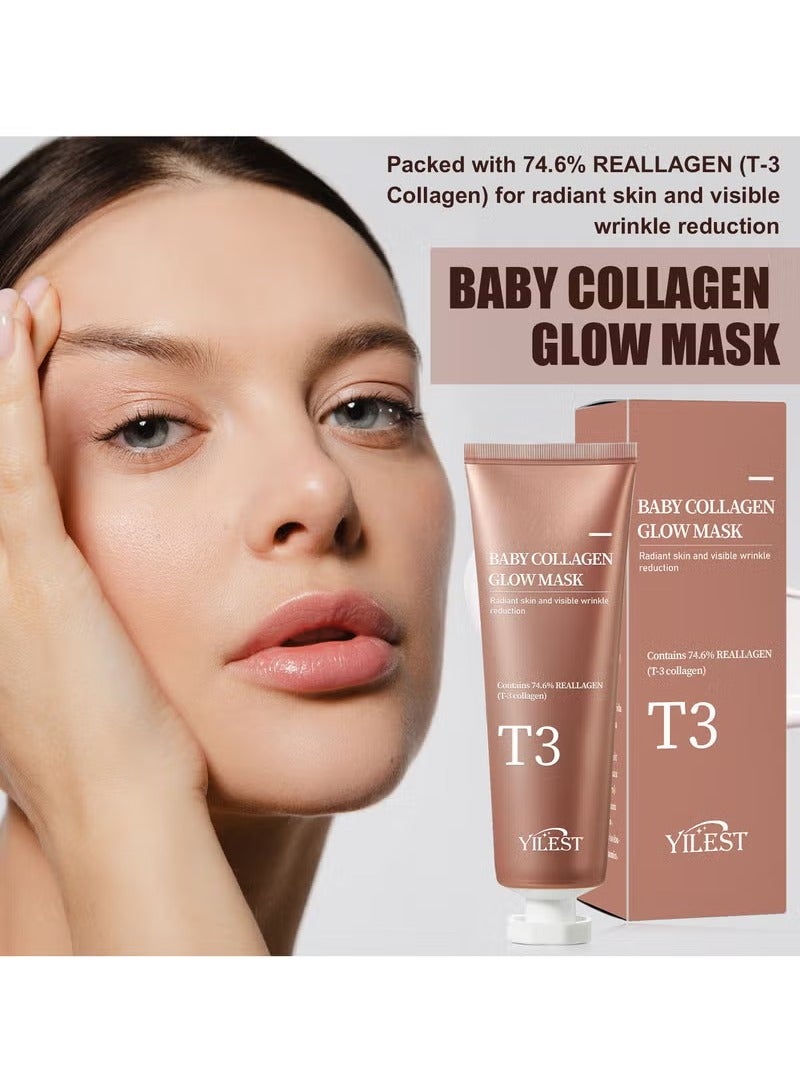 YILEST PESTLE + ROAD Baby Collagen Glow Mask|70ml - Image 2