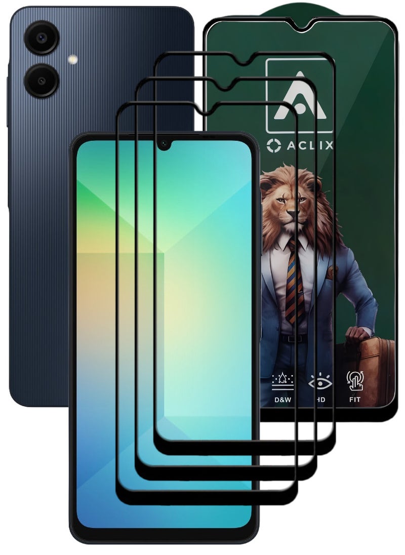 ACLIX 3 Pieces Antistatic ESD Dustproof Premium Quality High Definition Tempered Glass Screen Protector Designed For Samsung Galaxy A06 - Image 1