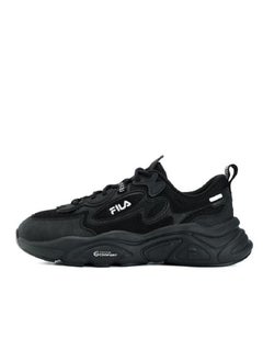 FILA حذاء رياضي سميك ونعل سميك باللون الأسود  - Image 1