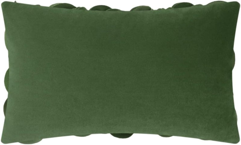 KINGROSE 3D Flower Throw Pillow Cover Solid Decorative Accent Pillow Case Soft Cushion Cover for Sofa Couch Chair Bed 12 x 20 Inches Grass Green - Image 4