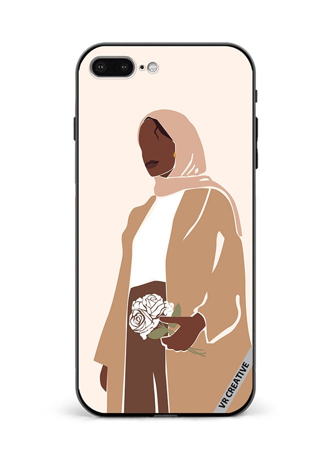 VR CREATIVE Protective Case Cover For Apple iPhone 7 Plus/8 Plus Woman In Hijab Design Multicolour - Image 1