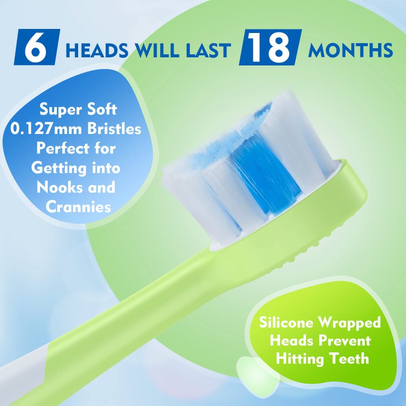FUMEIKANG Kids Electric Toothbrushes Sonic Rechargeable Tooth Brush Gifts for Boys and Girls Smart Timer Power Toothbrush - Blue 3 4 5 6 7 8 9 10 11 12 (Blue) - Image 4