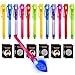 EODVICS 12 Pack Spy Pen with Notebook Set Upgraded Invisible Ink Pen with UV Light Magic Marker for Secret Messages Spy Kit Games Birthday Party Easter Valentines Day Gifts for Boys Girls Kids Ages 3 - Image 2