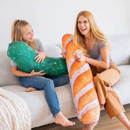 Much Comfort 42" 3D Rustic Baguette Throw Pillow - Made with Soft & Ultra Premium Fabric - Cute, Comfortable, Plush, Stuffed French Bread Loaf Body Cushion for Home Decor - Best Funny Gift - X-Large - Image 5