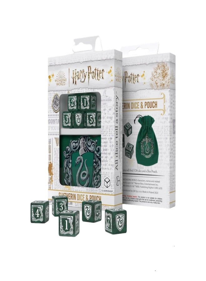 Q WORKSHOP Harry Potter Slytherin Dice & Pouch - Image 1