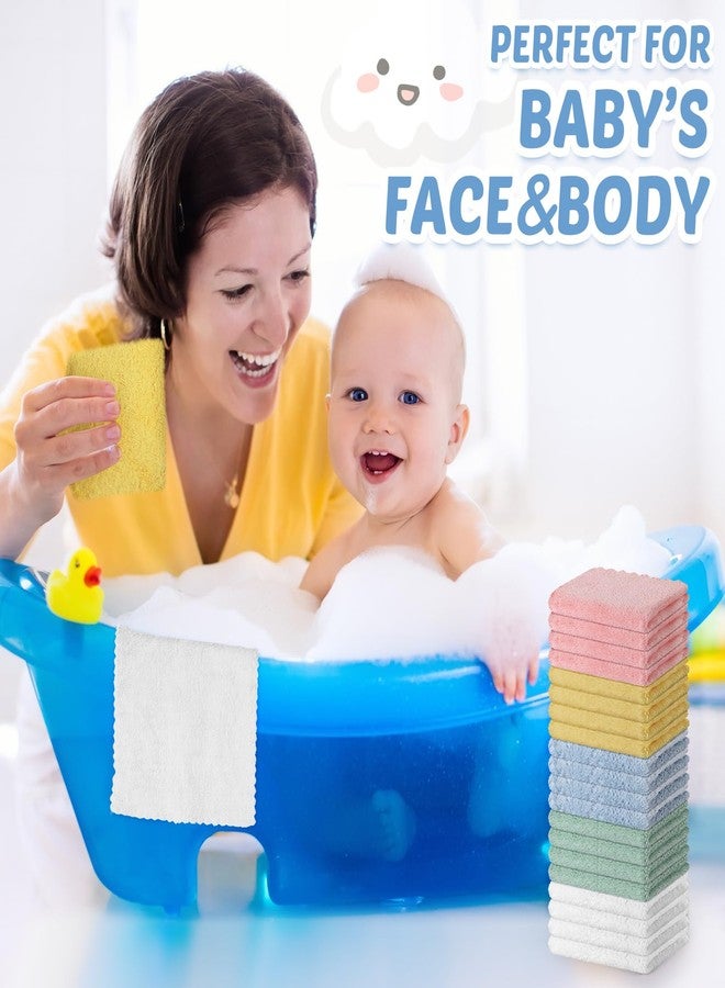 Newwiee مناديل استحمام للأطفال من نيووي 120 قطعة 9 × 8 بوصة من قماش كورال فليس، قطع قماش ناعمة من الألياف الدقيقة، مناشف صغيرة ماصة للاستخدام للأطفال حديثي الولادة والرضع والأطفال، للوجه أو الجسم (ألوان متعددة) - Image 5
