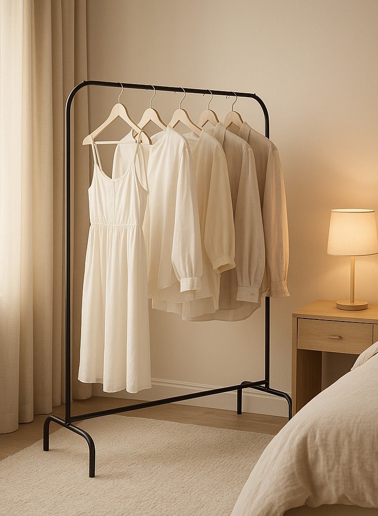 ALMUFARREJ Clothes Organizer And Holder Metal Stand Black 99x46x154cm - Image 3