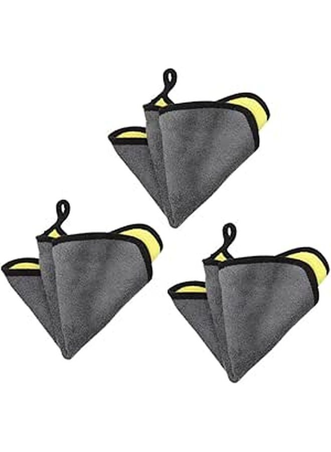 Guitar Piano Erhu Soft Polishing Cloth Set 3 Pieces for Instrument Care - Image 1