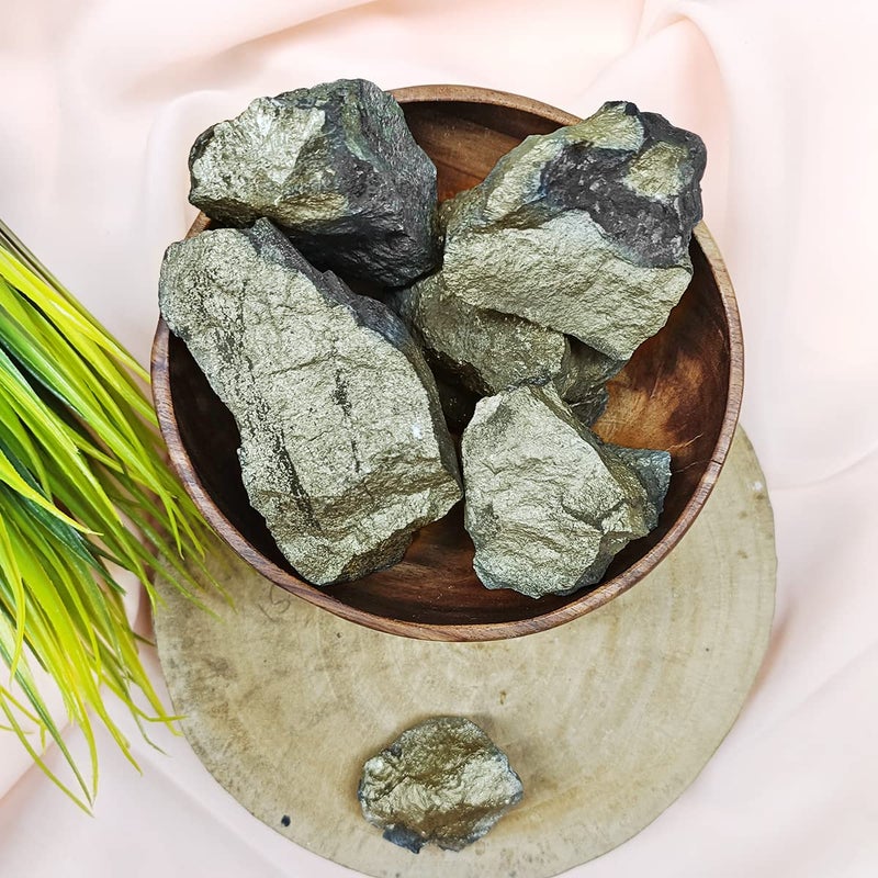 Shubhanjali Shubhanjali Natural Crystal Pyrite Raw Stone 1 Kg Pyrite Stone Original Pyrite Crystal Rough Raw Gemstone from Peru Pyrite Chunk Rock Raw Pieces for Aura Cleaning Crystal Gift  - Image 5