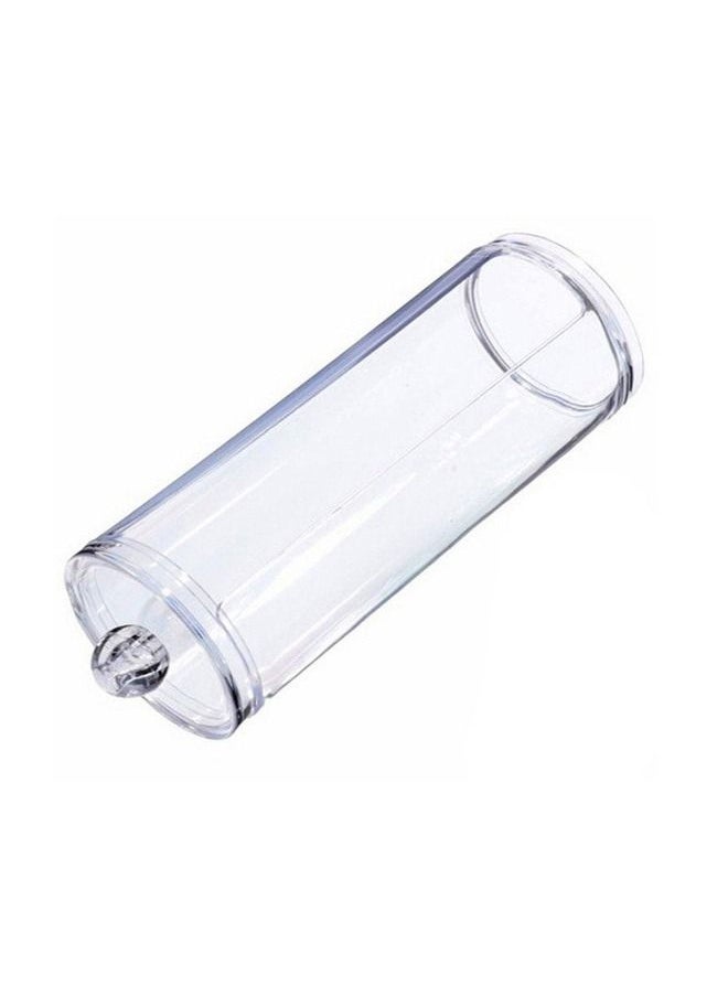 Clear Cotton Pad Holder with Removable Lid and Side Opening – Elegant and Convenient Storage Solution for Your Daily Essentials