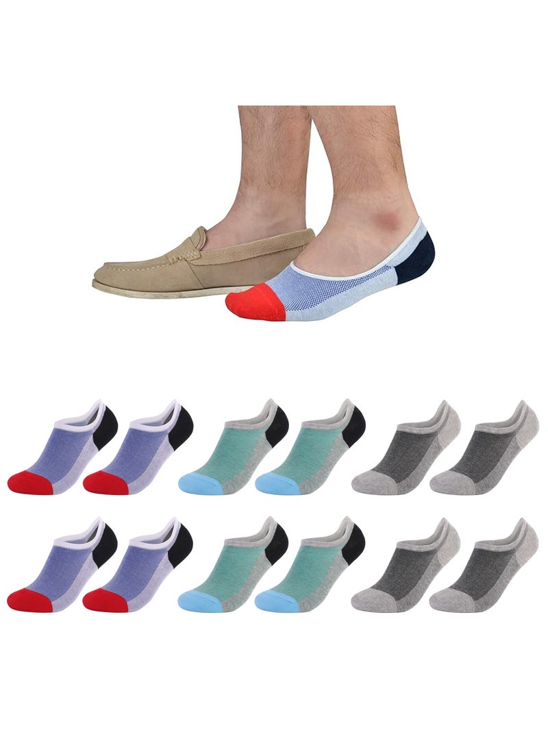 وهاواي 6ps men's cotton socks (M size 38-43) (green, blue, gray) - Image 1